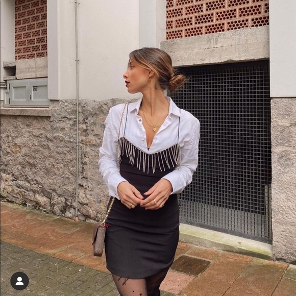 Zara fringed mini dress - Picture 7 of 8